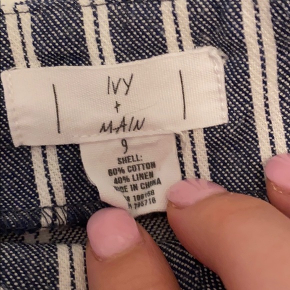 Striped Button Down Mini Skirt - Picture 3 of 3